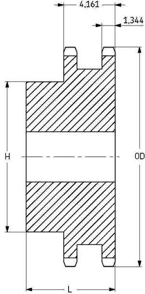Звездочка PHS 200-2B16